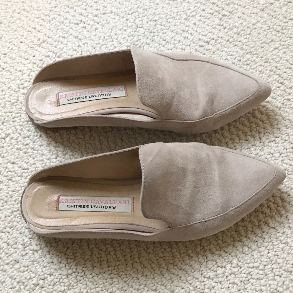 Kristin Cavallari Suede Mules Size 6